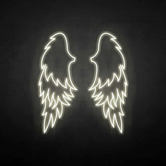 'wings' neon sign