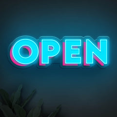 3D Open LED Neon Sign