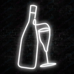 Wine Neon Sign Alcohol Drinking Led Light