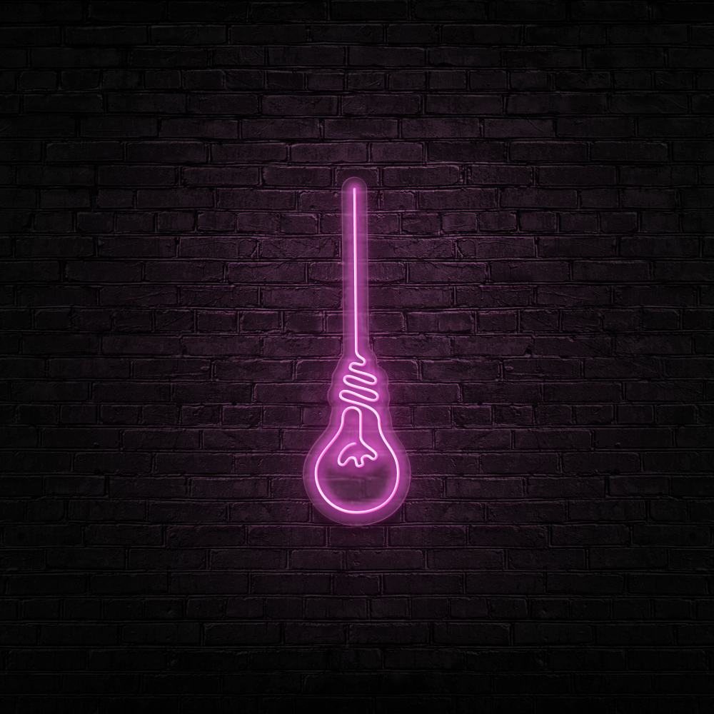 Lightbulb - Neon Sign