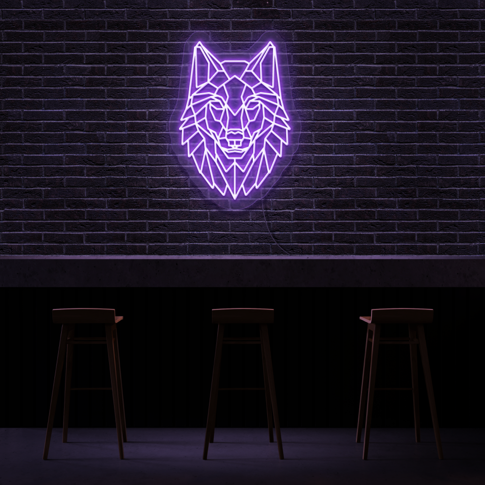 Wolf King - Neon Sign