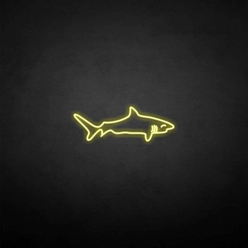 Shark shape neon sign