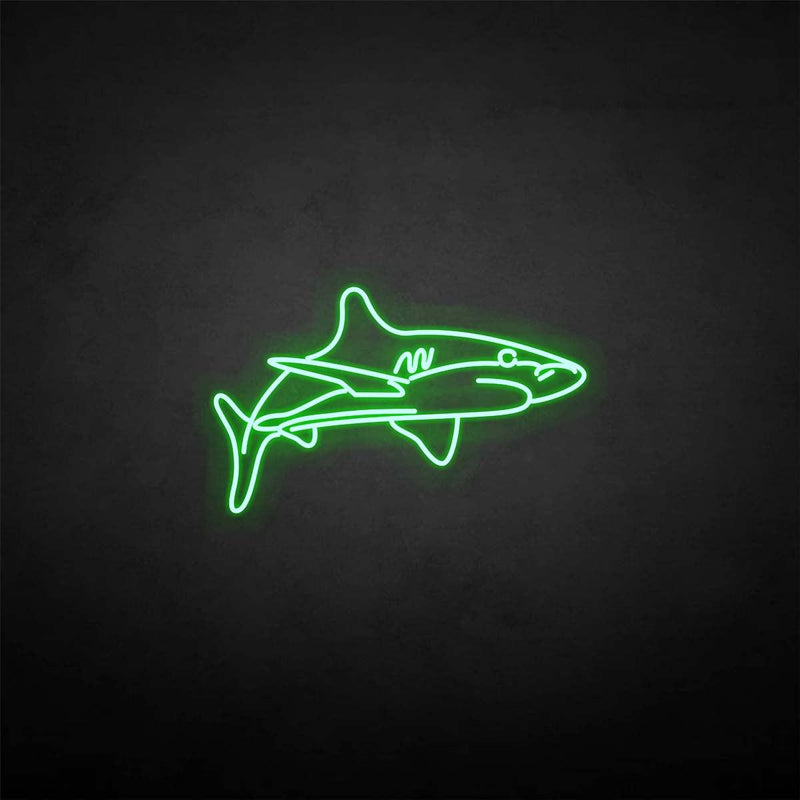 Shark neon sign