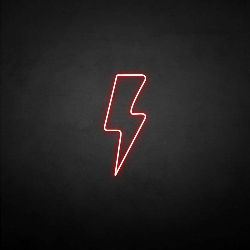 Lightning neon sign
