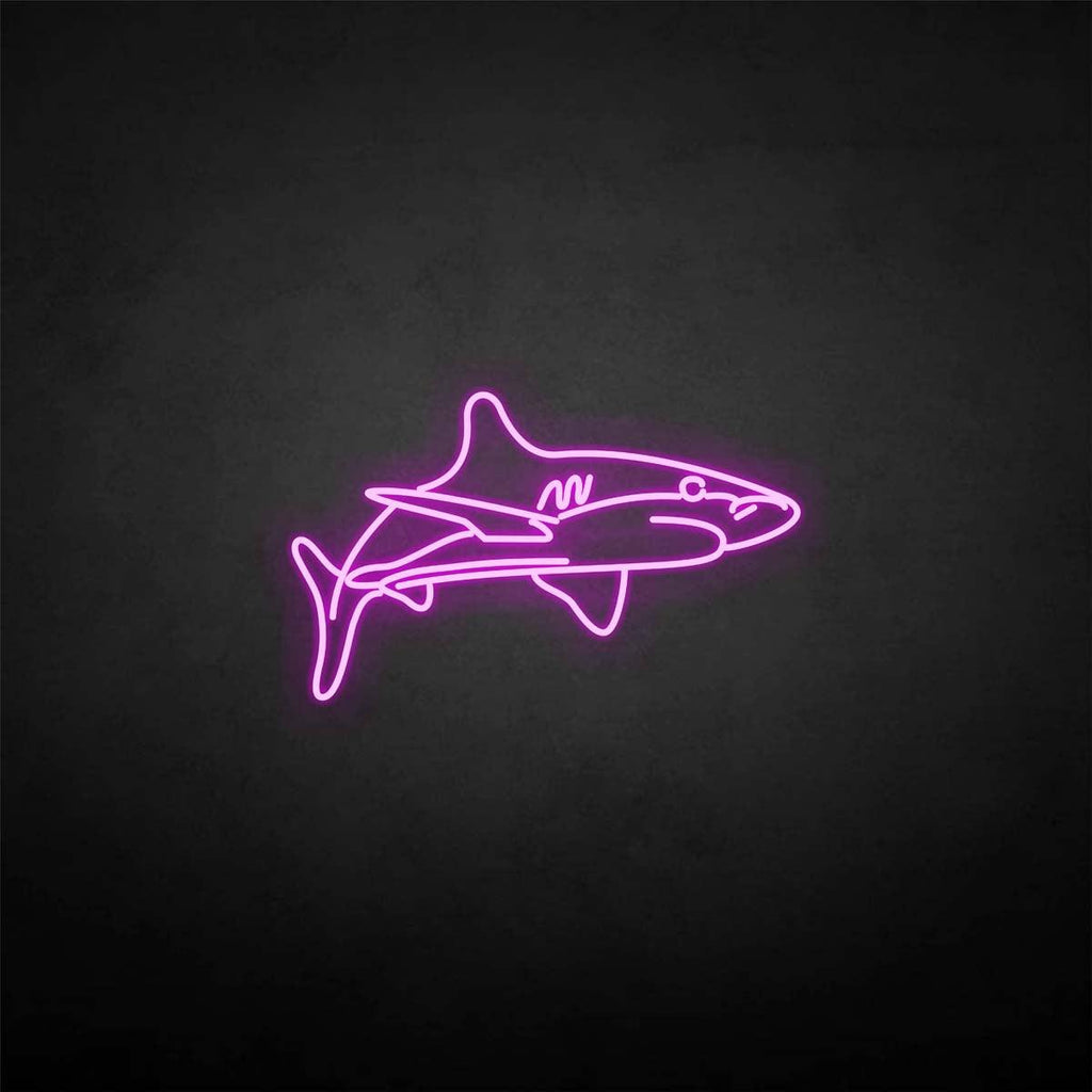 Shark neon sign