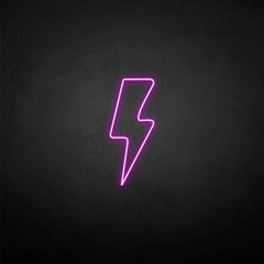 Lightning neon sign
