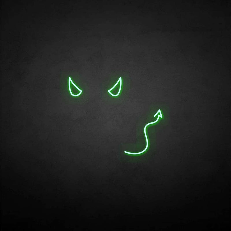 Cute devil neon sign