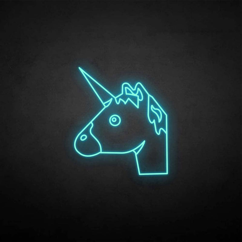 Unicornhead neon sign