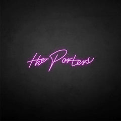 'the porter' neon sign
