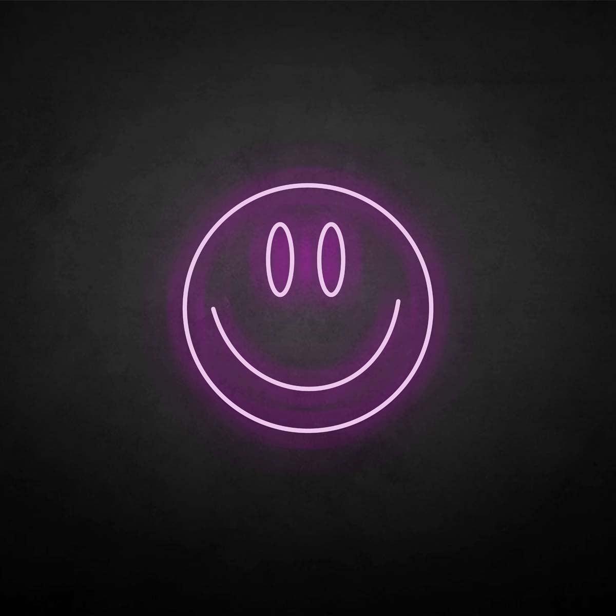 'SMILE' neon sign