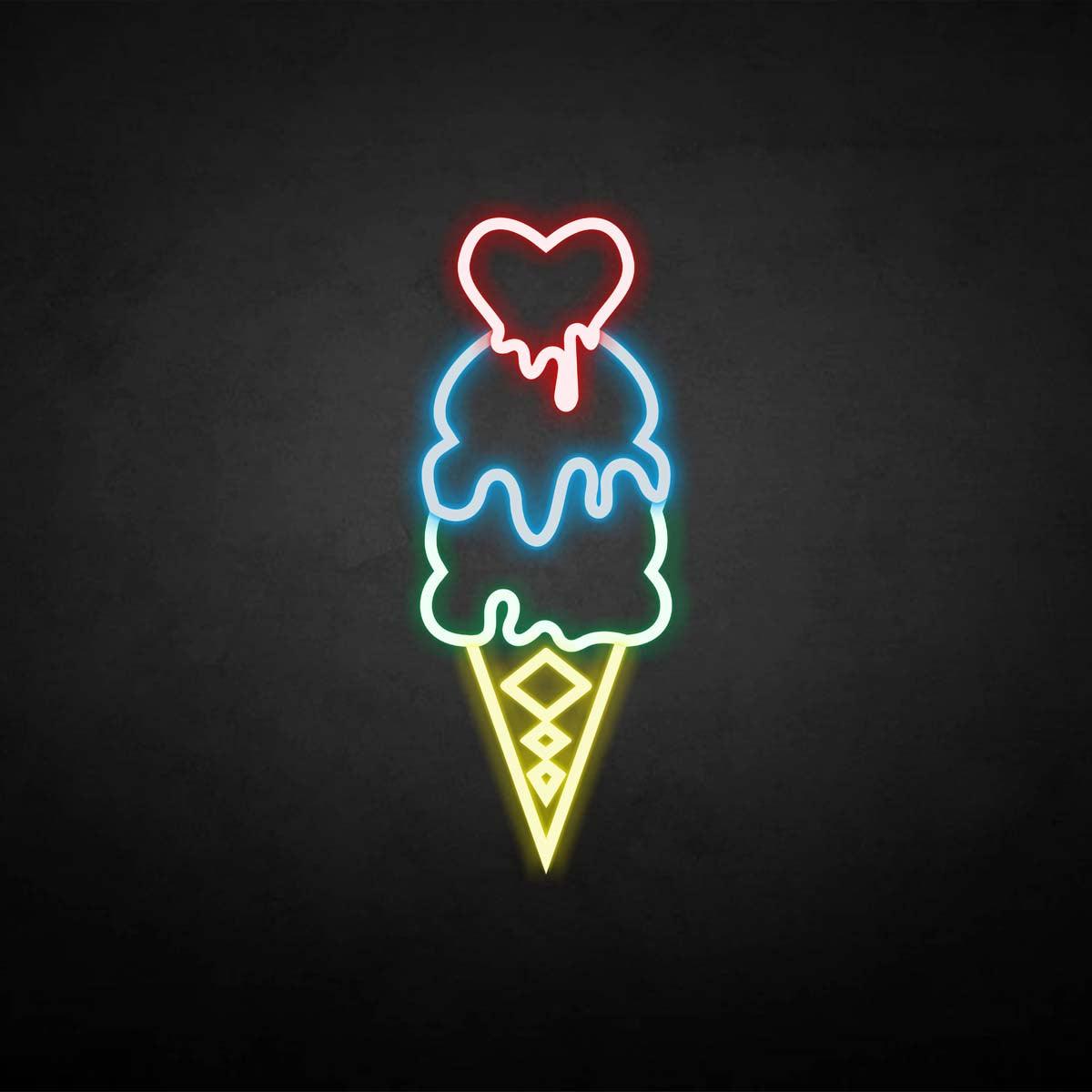 Ice cream neon sign