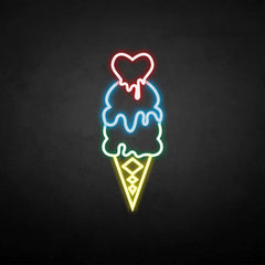 Ice cream neon sign
