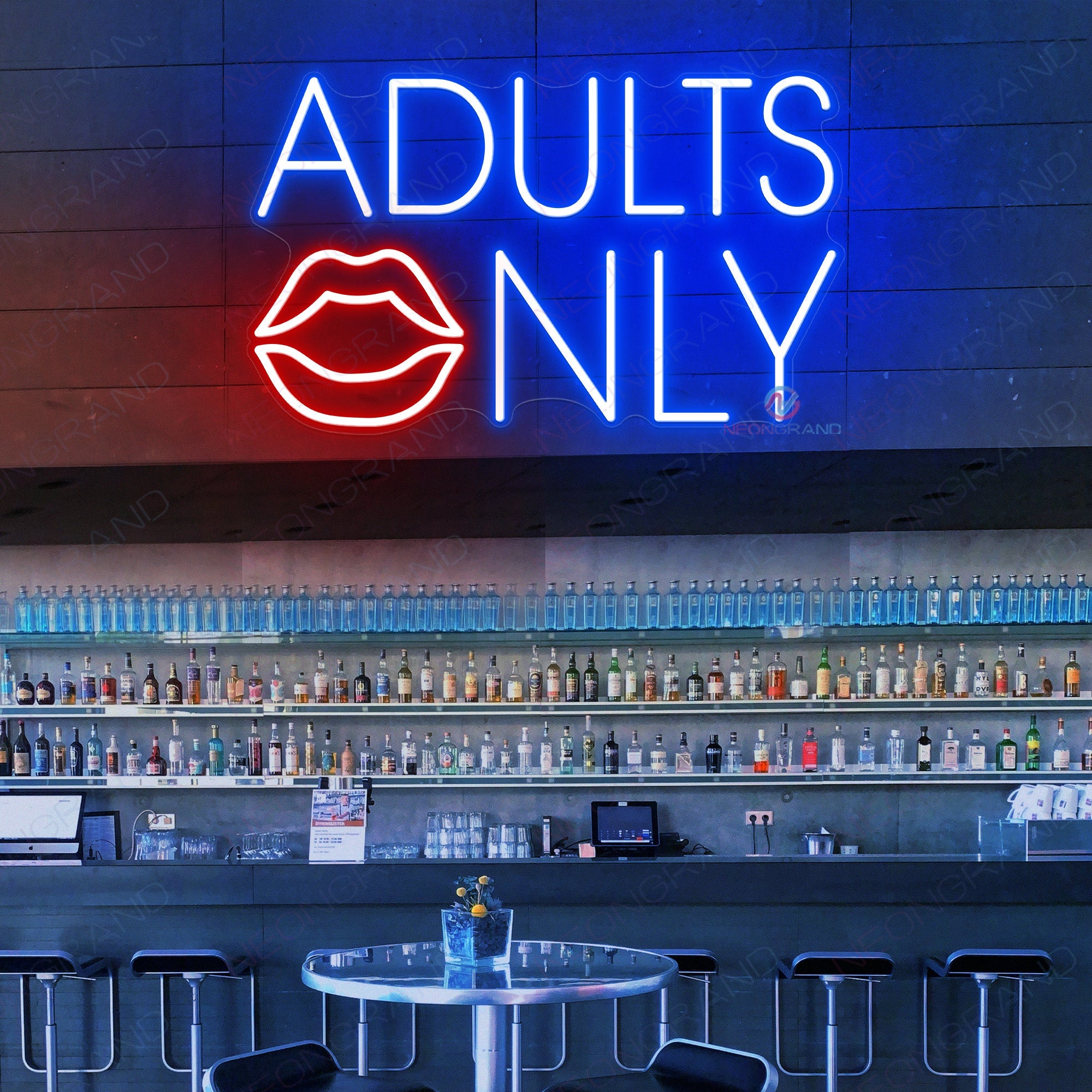 Adults Only Neon Sign Bar Led Light