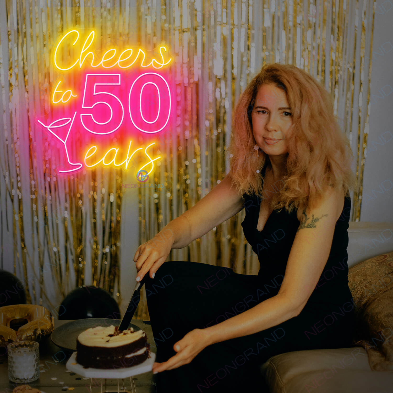 50 Birthday Neon Sign Party Happy Birthday Led Light