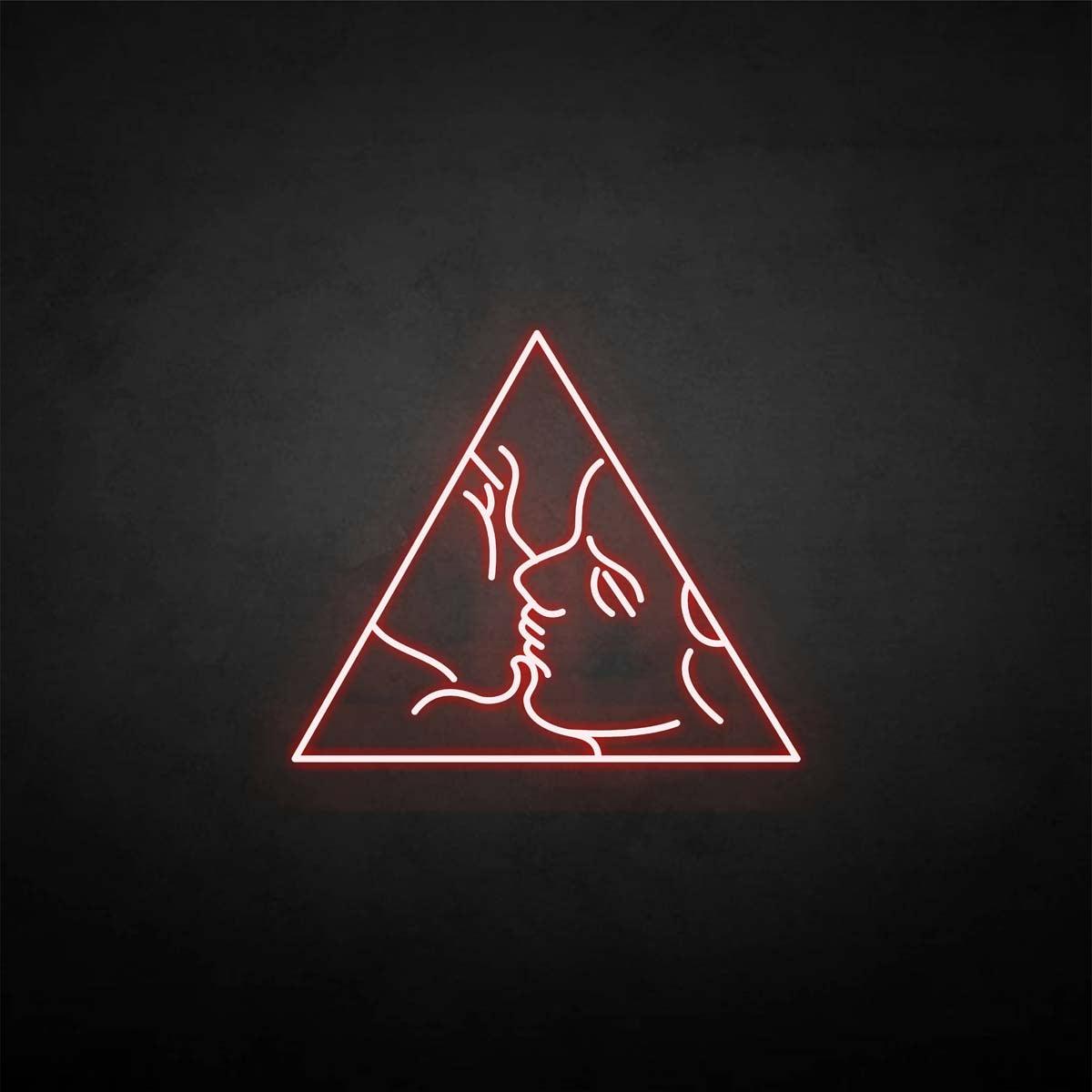 'FACE IN TRIANGLE' neon sign