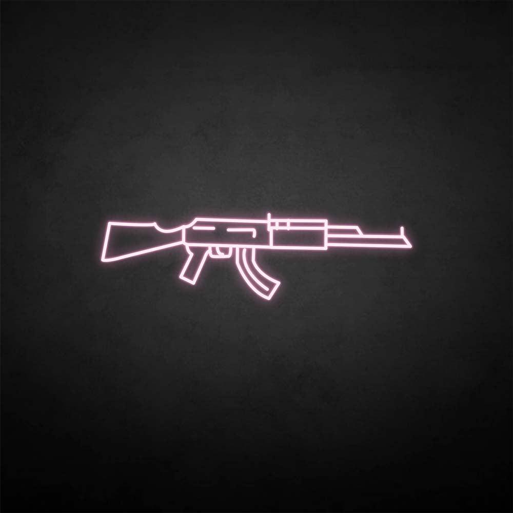 'GUN' neon sign