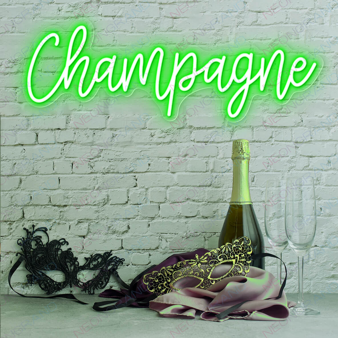 Champagne Neon Sign Wine Bar Led Light