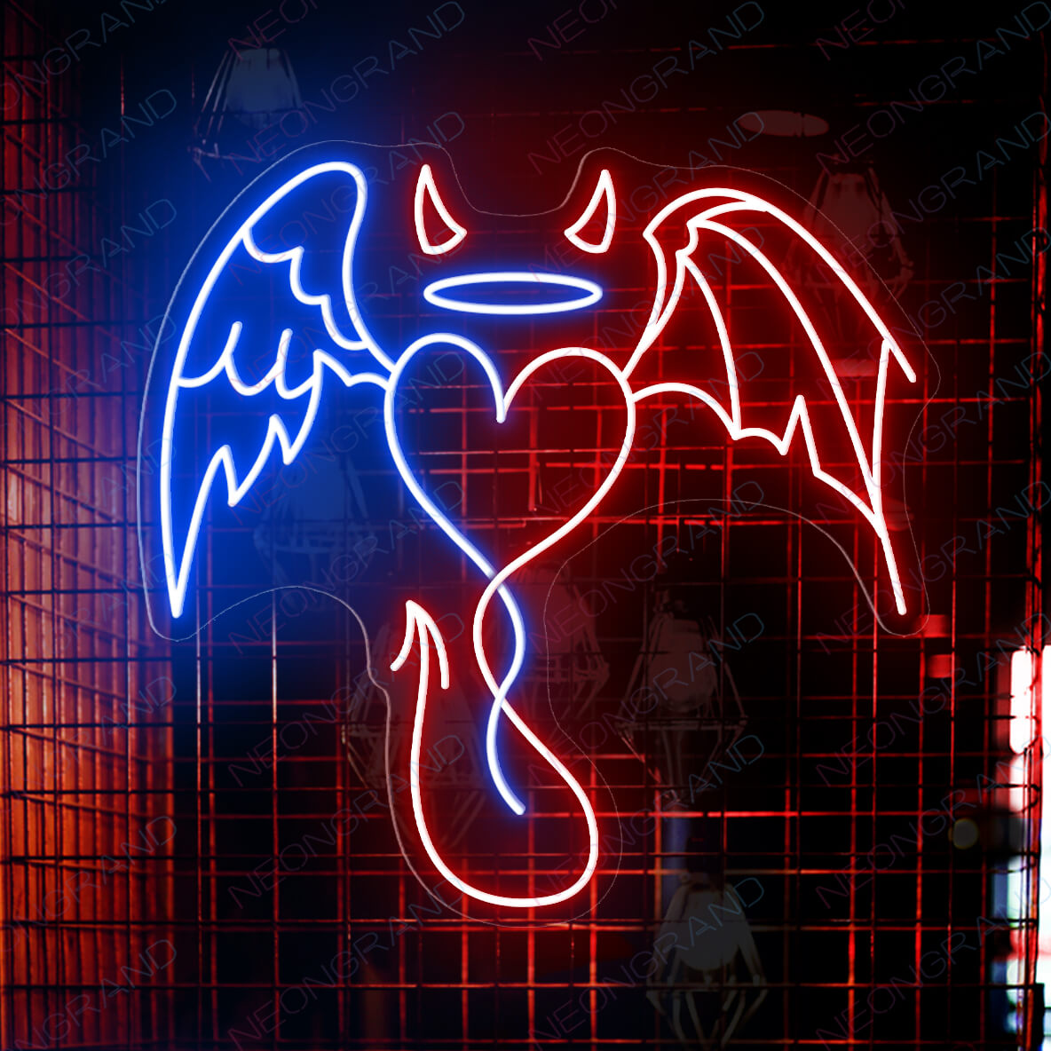 Devil Neon Sign Wings Led Neon Light Bar Neon Signs