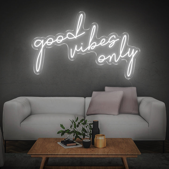 'Good Vibes Only' Neon Sign