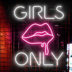 Girls Neon Sign Girl Only Party Led Light Neon Bar Signs