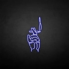 'cigarrate in hand' neon sign