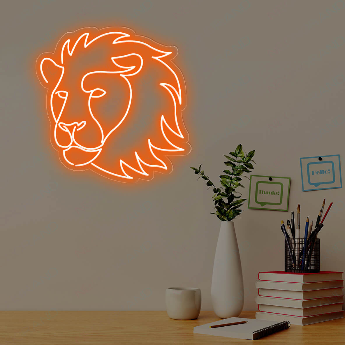 Lion Neon Sign Animal Led Light Cool Neon Signs
