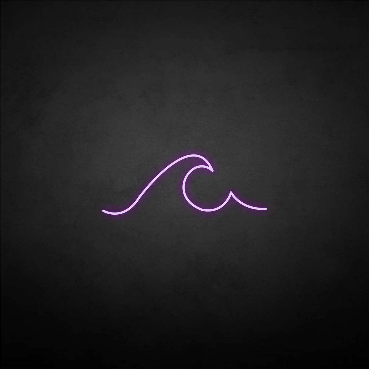 'wave' neon sign