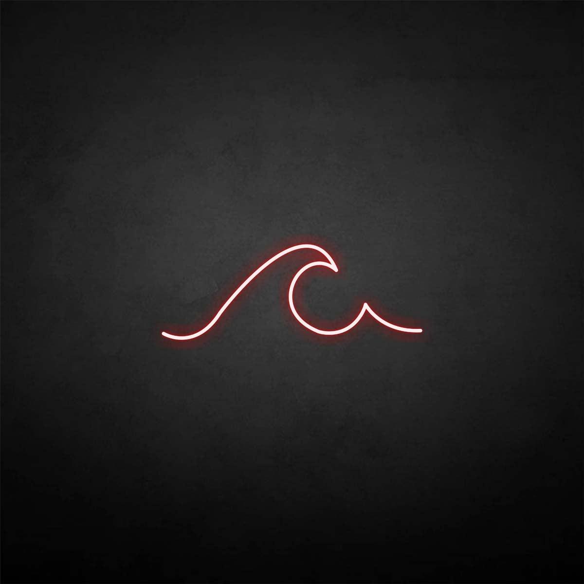 'wave' neon sign