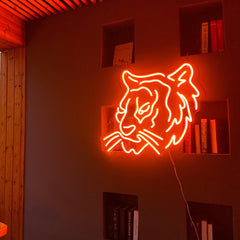 'Tiger head' neon sign