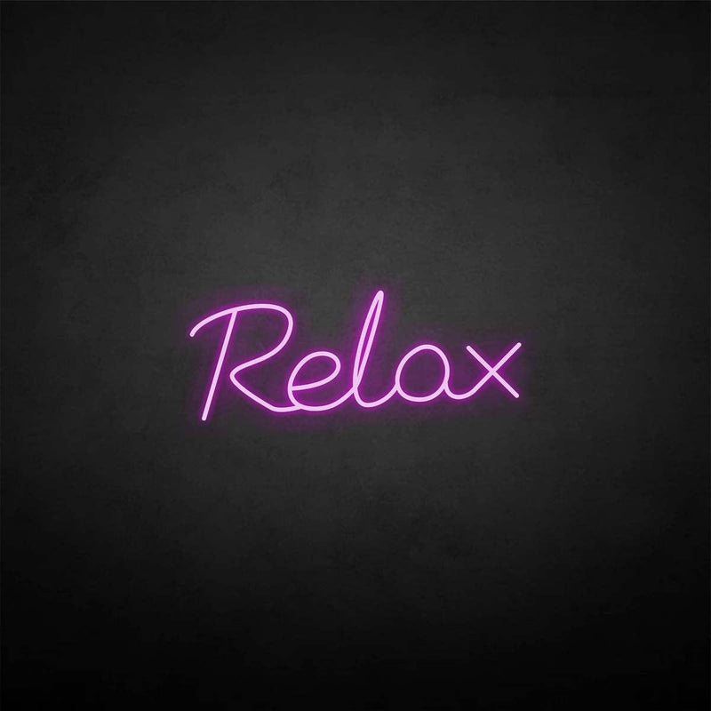 Relax neon sign