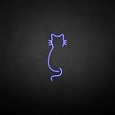 Cat back neon sign