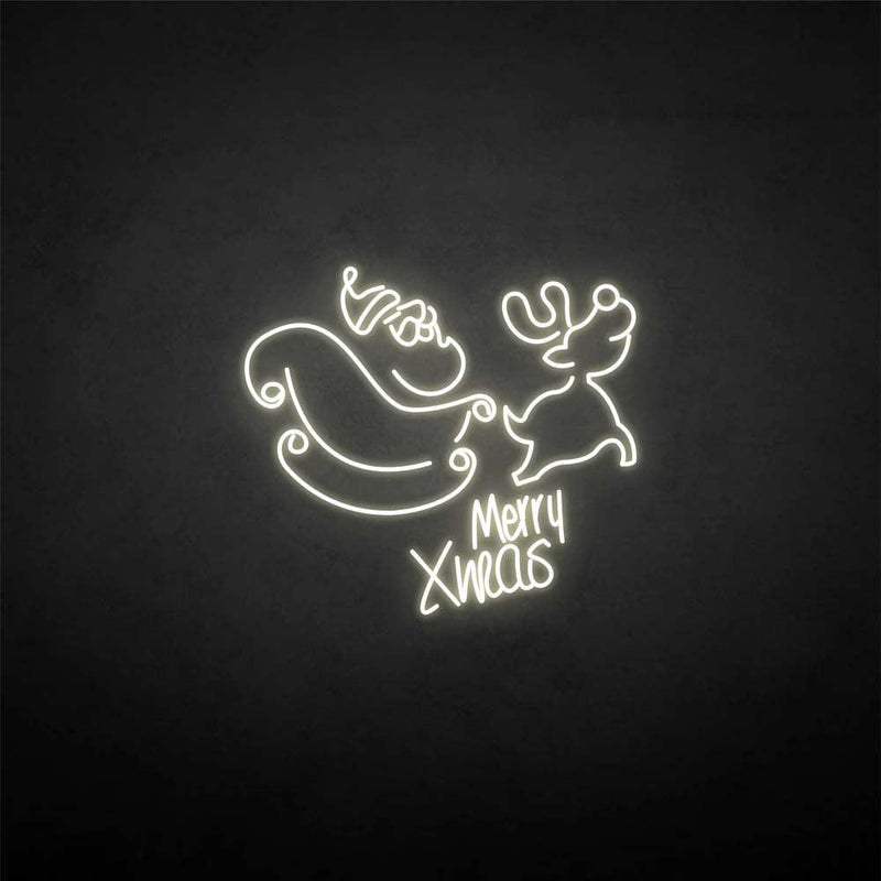 Merry x was neon sign