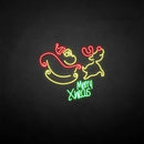 Merry x was neon sign